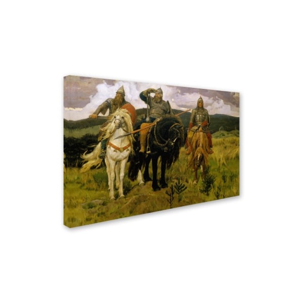 Viktor Vasnetsov 'Heroes' Canvas Art,22x32